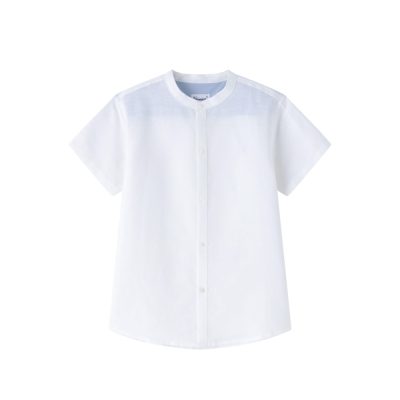 Camisa Lino Cuello Mao para Niño Newness
