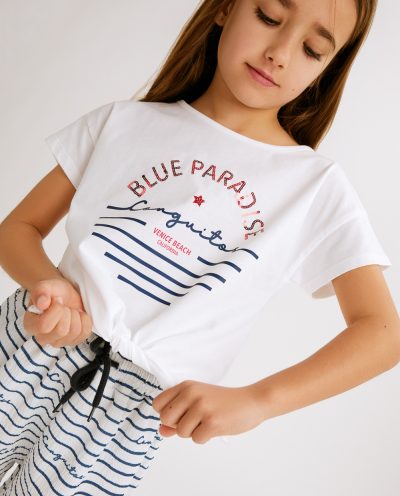 Camiseta Blue Paradise para Niña Conguitos