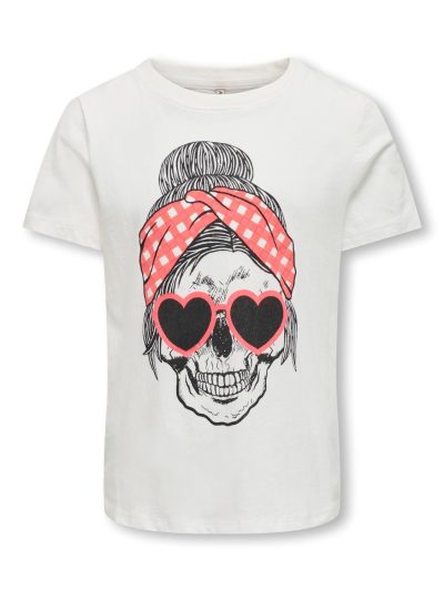 Camiseta Calavera para Niña Only Kids