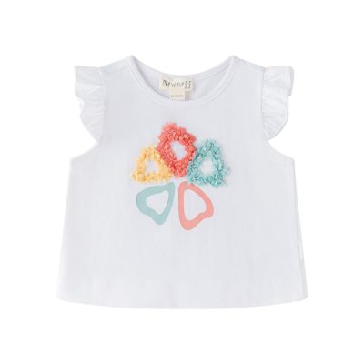 Camiseta Flor para Niña Newness