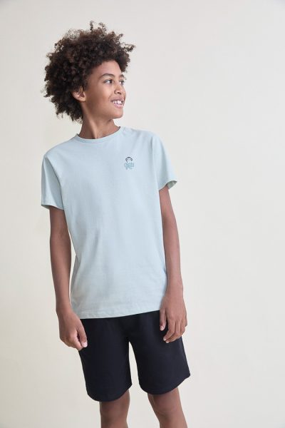 Camiseta Verde Agua Free Style para Niño Street Monkey