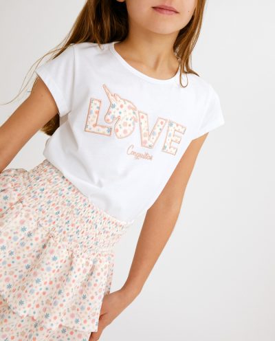 Camiseta Love Unicornio para Niña Conguitos