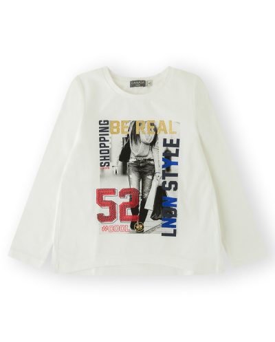 Camiseta Shopping Beige para Niña Canada House