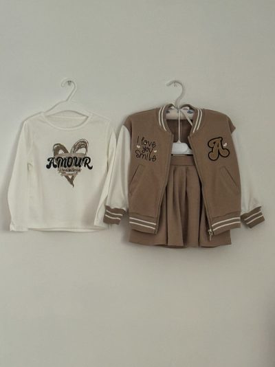 Conjunto Niña Amour Camel