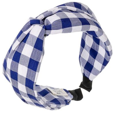 Diadema Vichy Azul Siena