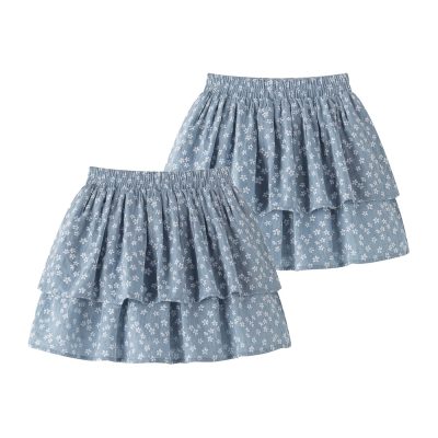 Falda Azul Flores Newness