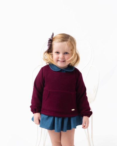 Jersey Niña Granate para Niña Carmencitas