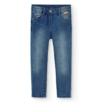 Pantalón Vaquero Denim Elástico para Niña Boboli