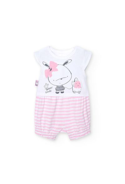 Pelele Rosa para Bebé Boboli