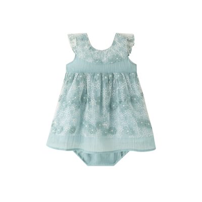Vestido Flores Turquesa para Bebé Newness
