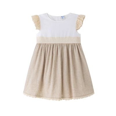 Vestido Beige Ceremonia para Niña Newness