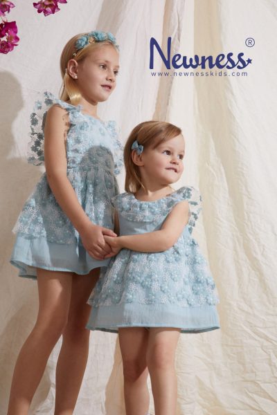 Vestido Flores con Tul para Niña Newness