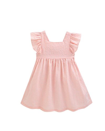 Vestido Vichy Coral para Niña Newness
