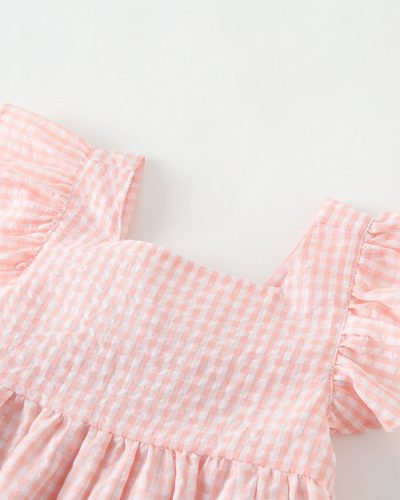 vestido vichy coral newness 03